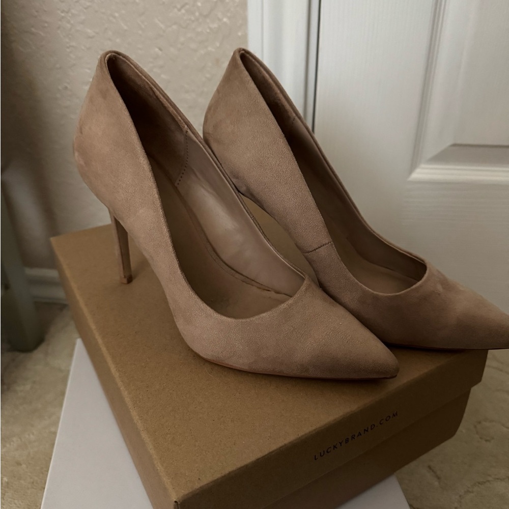 Mix No. 6 Women's Heels - Suede Beige - 8.5